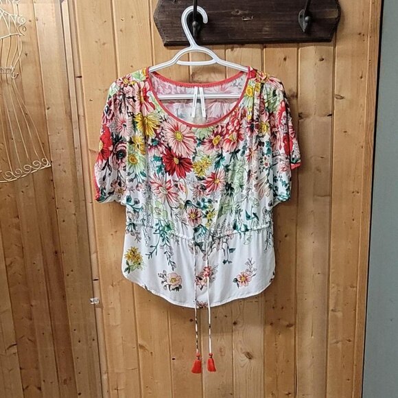 Anthropologie Tops - Anthropologie Floral Blouse - XS
